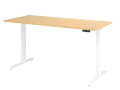 Hammerbacher VXDKB Elektrisch hoogteverstelbaar Zit-sta-bureau Ahorn C-Voet 1.800 (B) x 800 (D) x 1.290 (H) mm Spaanplaat, Staal