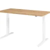 Hammerbacher VXMKA Elektrisch hoogteverstelbaar Zit-sta-bureau Eiken C-Voet 1,600 (B) x 800 (D) x 1,200 (H) mm Spaanplaat, Staal