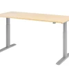 Hammerbacher VXMKA Elektrisch hoogteverstelbaar Zit-sta-bureau Ahorn C-Voet 1,800 (B) x 800 (D) x 1,200 (H) mm Spaanplaat, Staal