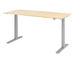 Hammerbacher VXMKA Elektrisch hoogteverstelbaar Zit-sta-bureau Ahorn C-Voet 1,800 (B) x 800 (D) x 1,200 (H) mm Spaanplaat, Staal