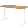Hammerbacher VXMKA Elektrisch hoogteverstelbaar Zit-sta-bureau Walnoot C-Voet 1,600 (B) x 800 (D) x 1,200 (H) mm Spaanplaat, Staal