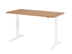 Hammerbacher VXMKA Elektrisch hoogteverstelbaar Zit-sta-bureau Walnoot C-Voet 1,600 (B) x 800 (D) x 1,200 (H) mm Spaanplaat, Staal