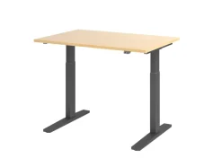 Hammerbacher VXMKA Elektrisch hoogteverstelbaar Zit-sta-bureau Ahorn C-Voet 1,200 (B) x 800 (D) x 1,200 (H) mm Spaanplaat, Staal