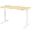 Hammerbacher VXMKA Elektrisch hoogteverstelbaar Zit-sta-bureau Ahorn C-Voet 1,600 (B) x 800 (D) x 1,200 (H) mm Spaanplaat, Staal
