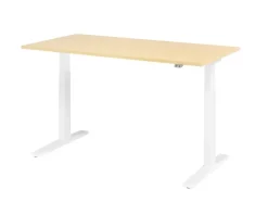 Hammerbacher VXMKA Elektrisch hoogteverstelbaar Zit-sta-bureau Ahorn C-Voet 1,600 (B) x 800 (D) x 1,200 (H) mm Spaanplaat, Staal