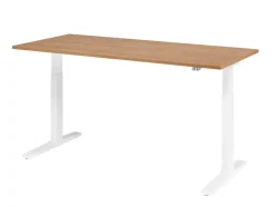 Hammerbacher VXMKA Elektrisch hoogteverstelbaar Zit-sta-bureau Walnoot C-Voet 1,800 (B) x 800 (D) x 1,200 (H) mm Spaanplaat, Staal