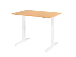 Hammerbacher VXMKA Elektrisch hoogteverstelbaar Zit-sta-bureau Beuken C-Voet 1,200 (B) x 800 (D) x 1,200 (H) mm Spaanplaat, Staal