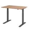 Hammerbacher VXMKA Elektrisch hoogteverstelbaar Zit-sta-bureau Walnoot C-Voet 1,200 (B) x 800 (D) x 1,200 (H) mm Spaanplaat, Staal