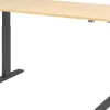 Hammerbacher VXMKA Elektrisch hoogteverstelbaar Zit-sta-bureau Ahorn C-Voet 1,600 (B) x 800 (D) x 1,200 (H) mm Spaanplaat, Staal