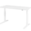 Hammerbacher VXMKA Elektrisch hoogteverstelbaar Zit-sta-bureau Wit C-Voet 1,600 (B) x 800 (D) x 1,200 (H) mm Spaanplaat, Staal