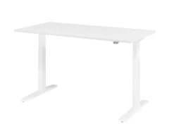 Hammerbacher VXMKA Elektrisch hoogteverstelbaar Zit-sta-bureau Wit C-Voet 1,600 (B) x 800 (D) x 1,200 (H) mm Spaanplaat, Staal