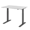 Hammerbacher VXMKA Elektrisch hoogteverstelbaar Zit-sta-bureau Grijs C-Voet 1,200 (B) x 800 (D) x 1,200 (H) mm Spaanplaat, Staal