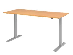 Hammerbacher VXMKA Elektrisch hoogteverstelbaar Zit-sta-bureau Beuken C-Voet 1,800 (B) x 800 (D) x 1,200 (H) mm Spaanplaat, Staal