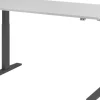Hammerbacher VXMKA Elektrisch hoogteverstelbaar Zit-sta-bureau Grijs C-Voet 1,600 (B) x 800 (D) x 1,200 (H) mm Spaanplaat, Staal