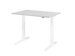 Hammerbacher VXMKA Elektrisch hoogteverstelbaar Zit-sta-bureau Grijs C-Voet 1,200 (B) x 800 (D) x 1,200 (H) mm Spaanplaat, Staal