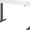 Hammerbacher VXMKA Elektrisch hoogteverstelbaar Zit-sta-bureau Wit C-Voet 1,600 (B) x 800 (D) x 1,200 (H) mm Spaanplaat, Staal