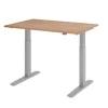 Hammerbacher VXMKA Elektrisch hoogteverstelbaar Zit-sta-bureau Walnoot C-Voet 1,200 (B) x 800 (D) x 1,200 (H) mm Spaanplaat, Staal