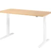 Hammerbacher VXMKA Elektrisch hoogteverstelbaar Zit-sta-bureau Eiken C-Voet 1,600 (B) x 800 (D) x 1,200 (H) mm Spaanplaat, Staal