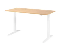 Hammerbacher VXMKA Elektrisch hoogteverstelbaar Zit-sta-bureau Eiken C-Voet 1,600 (B) x 800 (D) x 1,200 (H) mm Spaanplaat, Staal