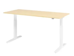 Hammerbacher VXMKA Elektrisch hoogteverstelbaar Zit-sta-bureau Ahorn C-Voet 1,800 (B) x 800 (D) x 1,200 (H) mm Spaanplaat, Staal