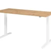 Hammerbacher VXMKA Elektrisch hoogteverstelbaar Zit-sta-bureau Eiken C-Voet 1,800 (B) x 800 (D) x 1,200 (H) mm Spaanplaat, Staal