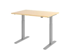 Hammerbacher VXMKA Elektrisch hoogteverstelbaar Zit-sta-bureau Ahorn C-Voet 1,200 (B) x 800 (D) x 1,200 (H) mm Spaanplaat, Staal