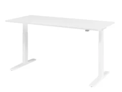 Hammerbacher VXMKA Elektrisch hoogteverstelbaar Zit-sta-bureau Wit C-Voet 1,800 (B) x 800 (D) x 1,200 (H) mm Spaanplaat, Staal