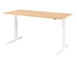 Hammerbacher VXMKA Elektrisch hoogteverstelbaar Zit-sta-bureau Eiken C-Voet 1,800 (B) x 800 (D) x 1,200 (H) mm Spaanplaat, Staal