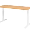 Hammerbacher VXMKA Elektrisch hoogteverstelbaar Zit-sta-bureau Beuken C-Voet 1,800 (B) x 800 (D) x 1,200 (H) mm Spaanplaat, Staal