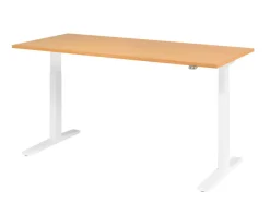 Hammerbacher VXMKA Elektrisch hoogteverstelbaar Zit-sta-bureau Beuken C-Voet 1,800 (B) x 800 (D) x 1,200 (H) mm Spaanplaat, Staal