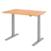 Hammerbacher VXMKA Elektrisch hoogteverstelbaar Zit-sta-bureau Beuken C-Voet 1,200 (B) x 800 (D) x 1,200 (H) mm Spaanplaat, Staal