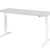 Hammerbacher VXMKA Elektrisch hoogteverstelbaar Zit-sta-bureau Grijs C-Voet 1,800 (B) x 800 (D) x 1,200 (H) mm Spaanplaat, Staal
