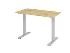 Hammerbacher VXMST Elektrisch hoogteverstelbaar Zit-sta-bureau Eiken T-Voet 1,200 (B) x 672 (D) x 1,200 (H) mm Spaanplaat, Staal
