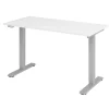 Hammerbacher VXMST Elektrisch hoogteverstelbaar Zit-sta-bureau Wit T-Voet 1.400 (B) x 672 (D) x 1.200 (H) mm Spaanplaat, Staal