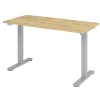 Hammerbacher VXMST Elektrisch hoogteverstelbaar Zit-sta-bureau Eiken T-Voet 1,400 (B) x 672 (D) x 1,200 (H) mm Spaanplaat, Staal