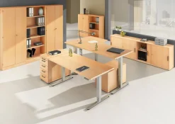 Hammerbacher Zit-sta bureau XDSM12/6/S Beuken 1.200 x 800 x 635 mm