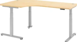 Hammerbacher Zit-sta bureau XDSM82/3/S Esdoorn 2.000 x 1.200 x 635 mm
