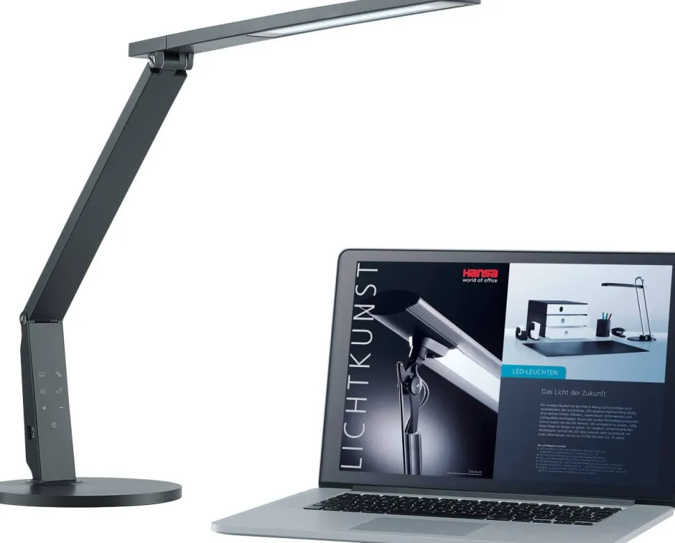 Hansa Bureau lamp Vario Plus Antraciet 10.5 W