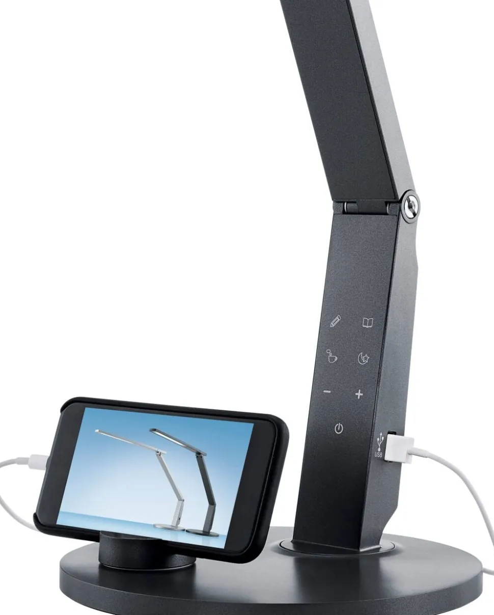 Hansa Bureau lamp Vario Plus Antraciet 10.5 W