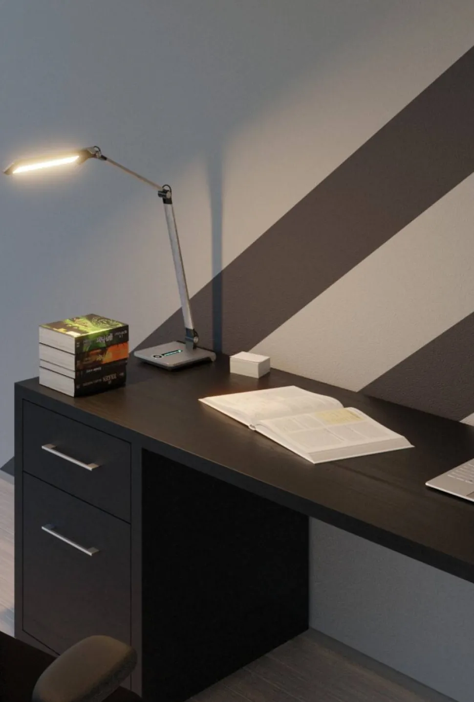 Hansa Wave Bureaulamp LED Zilver AC 760 mm