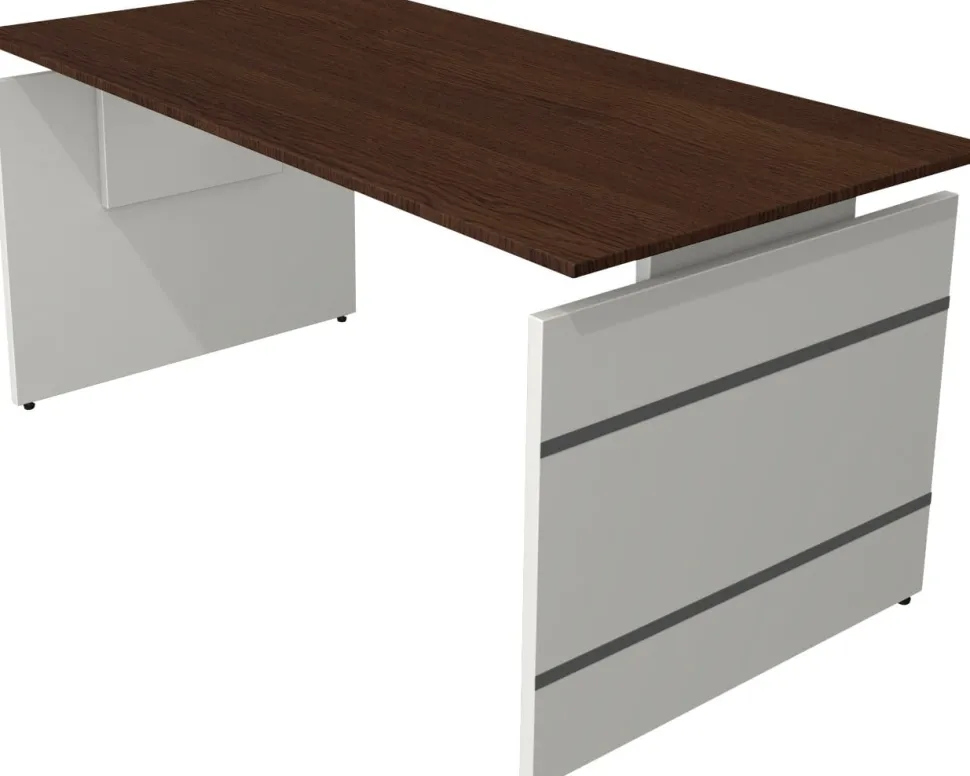 Kerkmann Form 4 Bureau Rechthoekig Wengé 1.600 (B) x 800 (D) x 760 (H) mm