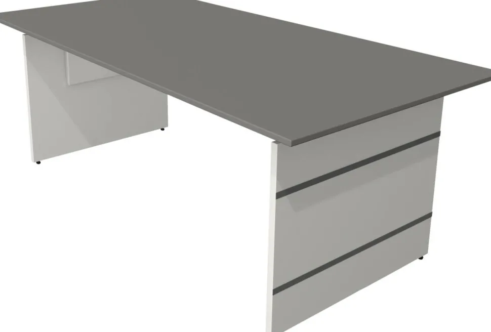 Kerkmann Form 4 Bureau Rechthoekig Grafiet Wang 2.000 (B) x 1.000 (D) x 760 (H) mm