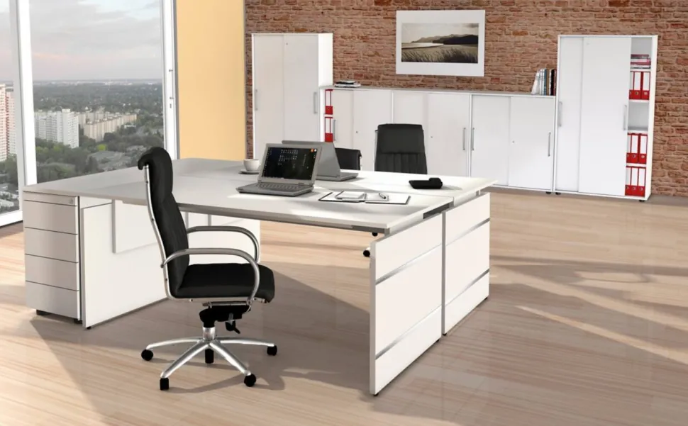 Kerkmann Form 4 Bureau Rechthoekig Ahorn Wang 1.600 (B) x 800 (D) x 760 (H) mm