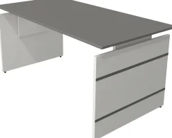 Kerkmann Form 4 Bureau Rechthoekig Grafiet Wang 1.600 (B) x 800 (D) x 760 (H) mm