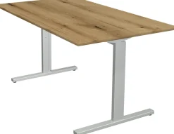 Kerkmann Form 2 Bureau Rechthoekig Eiken T-Voet 1.400 (B) x 800 (D) x 820 (H) mm