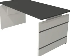 Kerkmann Form 4 Bureau Rechthoekig Antraciet Wang 1.600 (B) x 800 (D) x 760 (H) mm