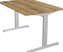 Kerkmann Form 2 Bureau Rechthoekig Eiken T-Voet 1.200 (B) x 800 (D) x 820 (H) mm