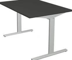Kerkmann Form 2 Bureau Rechthoekig Antraciet T-Voet 1.200 (B) x 800 (D) x 820 (H) mm