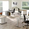 Kerkmann Form 2 Bureau Rechthoekig Lichtgrijs T-Voet 1.400 (B) x 800 (D) x 820 (H) mm