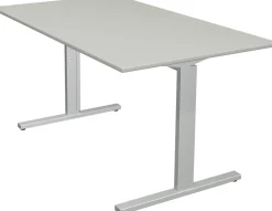 Kerkmann Form 2 Bureau Rechthoekig Lichtgrijs T-Voet 1.400 (B) x 800 (D) x 820 (H) mm